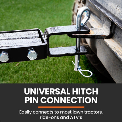PlantCraft Tow Behind Lawn Roller Spike Aerator 36" Wide, Universal Hitch for Ride on Mower, Garden Tractor.