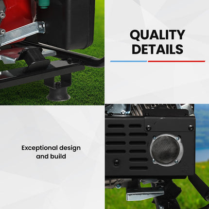 GENPOWER 3.6kW Peak 3.2kW Open Frame Inverter Generator, 2x15A, 11L Tank, Portable, Backup.