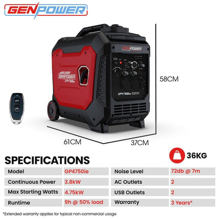 Outdoor Recreation > Camping > Batteries & Generators.