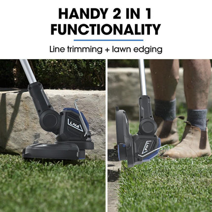 POWERBLADE 20V Leaf Blower & Line Trimmer / Edger Combo, Kit with 4.0Ah Battery & Fast Charger.