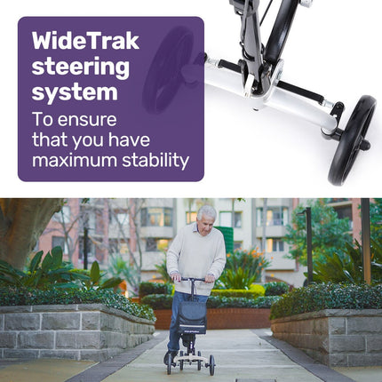 EQUIPMED Knee Scooter Walker, Disc Brake - Suspension Bag - Broken Leg Ankle Foot Mobility - Crutches Alternative -.
