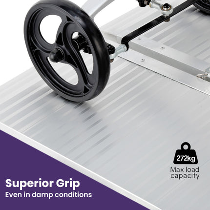 EQUIPMED Upright Rollator Walker with Forearm Rest Supports, Mobilty Aid with Seat, Grey.