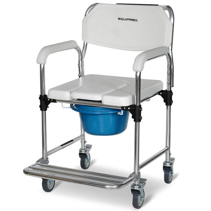 Equipmed 123cm Portable Folding Aluminium Access Ramp, 272kg Rated, Black Ultra-Grip, for Wheelchair, Mobility Scooter.