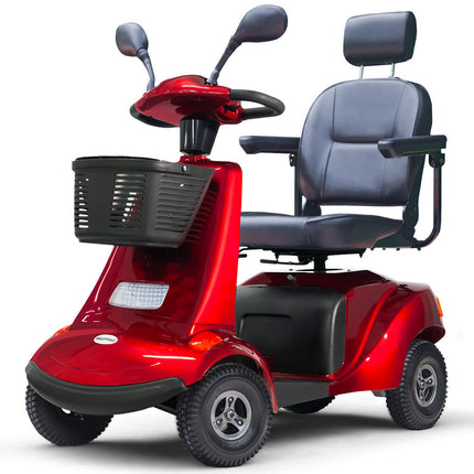 EQUIPMED LeisureCruise Extra Large-Sized, High Power, 182kg Capacity Mobility Scooter  - Red.