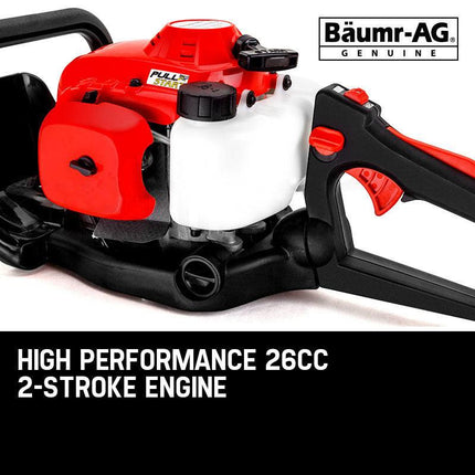 Baumr-AG 26CC Petrol Hedge Trimmer - 2-Stroke Clipper Saw Precision 24 Blade.