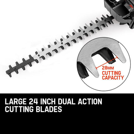 Baumr-AG 26CC Petrol Hedge Trimmer - 2-Stroke Clipper Saw Precision 24 Blade.