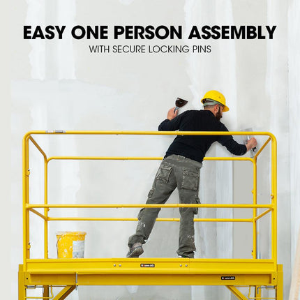 Baumr-AG Safety Guard Rail for Adjustable Mobile Scaffold.