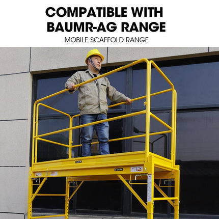 Baumr-AG Safety Guard Rail for Adjustable Mobile Scaffold.
