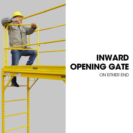 Baumr-AG Safety Guard Rail for Adjustable Mobile Scaffold.