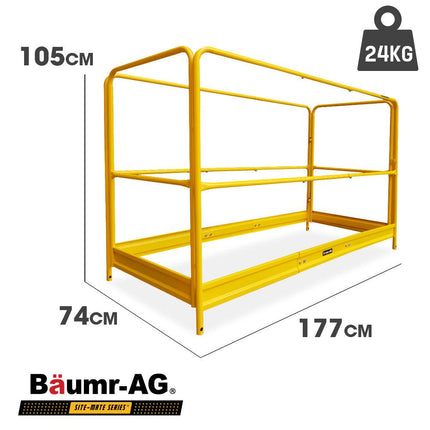 Baumr-AG Safety Guard Rail for Adjustable Mobile Scaffold.