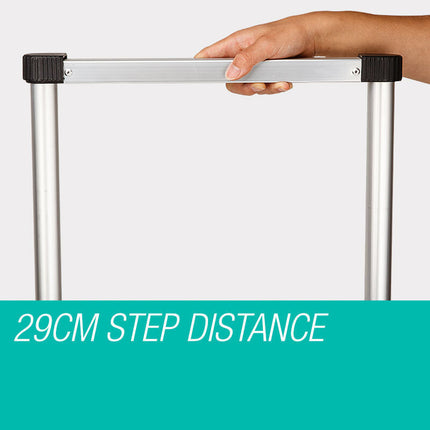 Bullet 2m Telescopic Aluminium Ladder Alloy Extension Extendable Steps.
