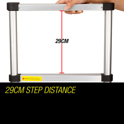 Bullet 5m Telescopic Aluminium Multipurpose Ladder Extension Alloy Step.