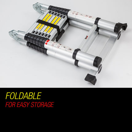 Bullet 5m Telescopic Aluminium Multipurpose Ladder Extension Alloy Step.