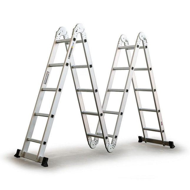 Bullet 5.8m Multipurpose Ladder Aluminium Extension Folding Adjustable Step.