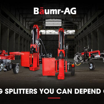 BAUMR-AG 6 Ton Electric Log Splitter 6T Hydraulic Firewood Wood Timber Block Cutter Small Machine.