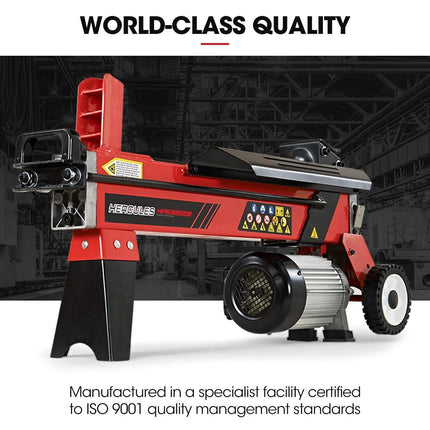 Baumr-AG 9 Ton Electric Log Splitter 9T Wood Cutter Hydraulic Fire Wood Block Axe Small Machine.
