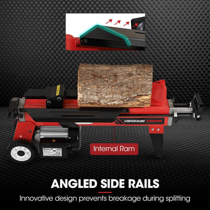 Baumr-AG 9 Ton Electric Log Splitter 9T Wood Cutter Hydraulic Fire Wood Block Axe Small Machine.