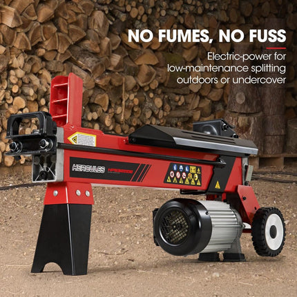 Baumr-AG 9 Ton Electric Log Splitter 9T Wood Cutter Hydraulic Fire Wood Block Axe Small Machine.