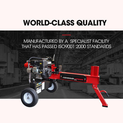 Baumr-AG 20 Tonne Hydraulic Petrol Log Splitter 8HP Wood Firewood Cutter - HPS600.