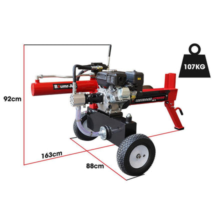 Baumr-AG 20 Tonne Hydraulic Petrol Log Splitter 8HP Wood Firewood Cutter - HPS600.