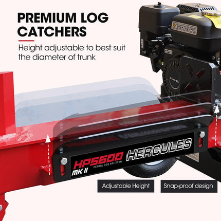 Baumr-AG 20 Tonne Hydraulic Petrol Log Splitter 8HP Wood Firewood Cutter - HPS600.