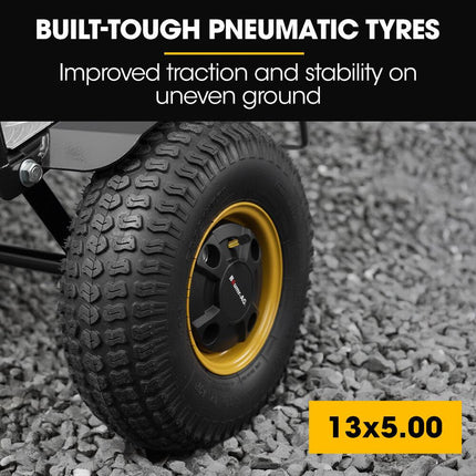 BAUMR-AG 40V Li-ion 260kg Electric Powered Hand Truck Trolley, 400W Brushless motor, Up to 6km/h, 4hr Runtime, Adjustable Width, Folds for Logistics, Moving.