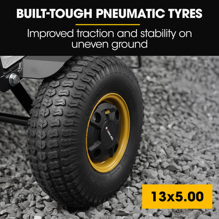 BAUMR-AG 40V Li-ion 260kg Electric Powered Hand Truck Trolley, 400W Brushless motor, Up to 6km/h, 4hr Runtime, Adjustable Width, Folds for Logistics, Moving.