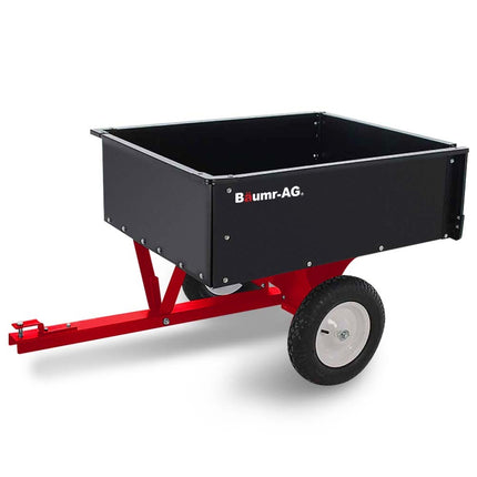 BAUMR-AG 270kg Capacity Metal Dump Cart, for Ride on Mower.