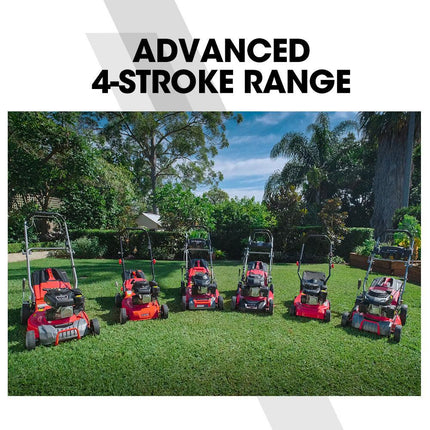 Baumr-AG 139cc Lawn Mower 4-Stroke 16 Inch Petrol Lawnmower Hand Push Engine 35L Catcher.