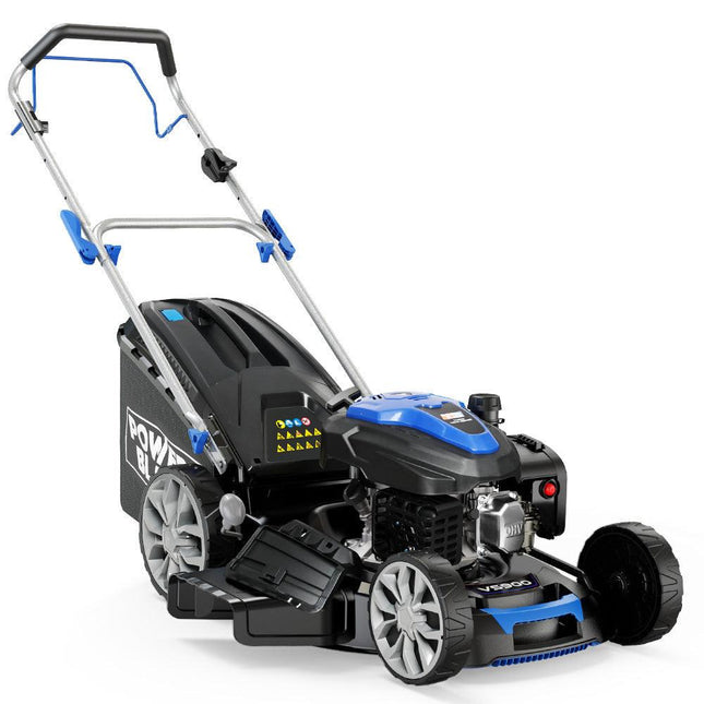 PowerBlade 20" 200cc Self-Propelled Lawn Mower, 7 Height, Steel Deck, Deck Wash Port, OHV 4-Stroke Petrol - VS900.