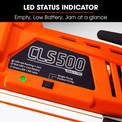 UNIMAC CLS500 15-50mm 18ga 2-in-1 Stapler/Brad Nail Gun, Cordless 20V Lithium Nailer.