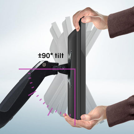 FORTIA Triple Computer Monitor Mount Stand for Desk with 3 Adjustable Arm Holder for 15 to 32 inch Displays.