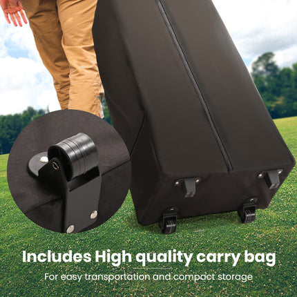 RED TRACK Accessory Pack for 6x3m Navy Blue Gazebo, includes Walls, Wheeled Carry Bag, Rechargeable USB Lamp.
