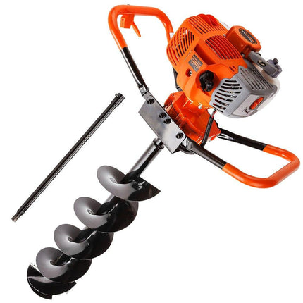 Baumr-AG Post Hole Digger 62CC Posthole Earth Auger Fence Borer Petrol Drill Bit.