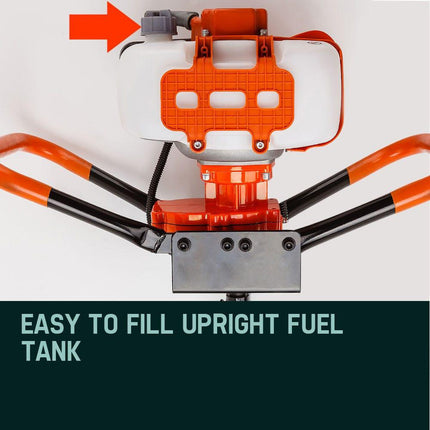 Baumr-AG Post Hole Digger 62CC Posthole Earth Auger Fence Borer Petrol Drill Bit.