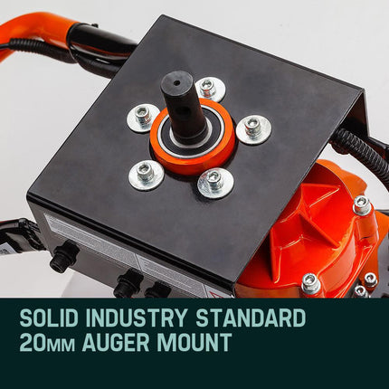 Baumr-AG Post Hole Digger 62CC Posthole Earth Auger Fence Borer Petrol Drill Bit.