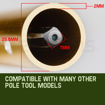 Baumr-AG Grass Edger Attachment Pole Garden Trimmer Brushcutter Lawn Edge.