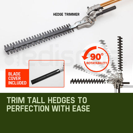 Baumr-AG 65CC Long Reach Pole Chainsaw Hedge Trimmer Pruner Chain Saw Tree Multi Tool.