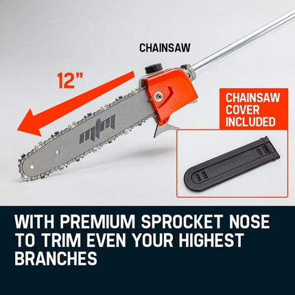 MTM Pole Chainsaw Brush Cutter Whipper Snipper Hedge Trimmer Saw Multi Tool 62CC.