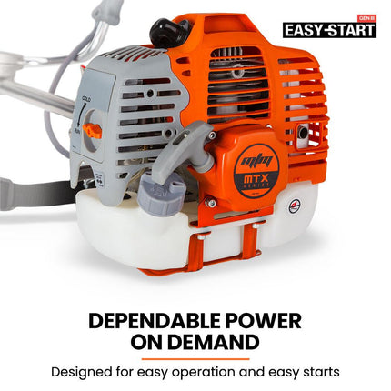 MTM 62cc 7in1 Brush Cutter Garden Multi-Tool , Pole Hedge & Line Trimmer, Bullhorn Handle, 12" Tree Trimming Pruning.