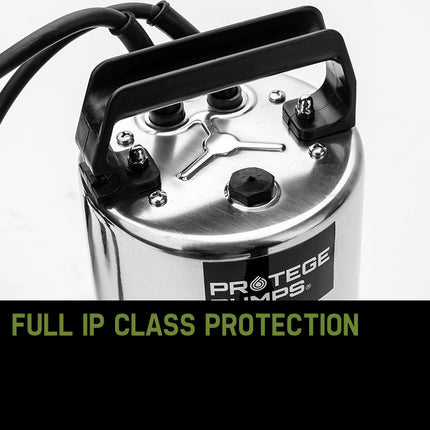 PROTEGE 1500W Submersible Dirty Water Pump Bore Tank Well Steel Automatic Clean.