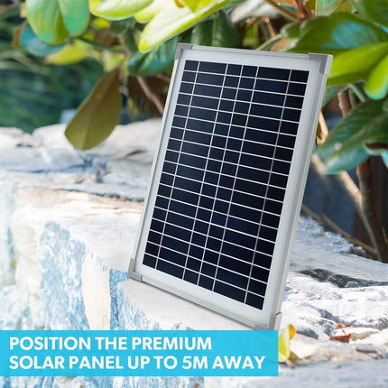 PROTEGE 20W Solar Fountain Pump Garden Water Pool Pond Kit with Eco Filter Box.