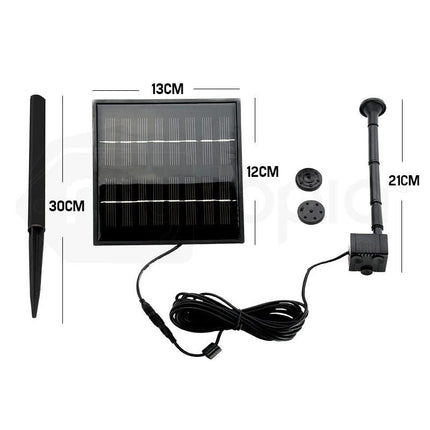 PROTEGE 5W Solar Powered Fountain Submersible Water Pump Panel Kit Garden Pond.