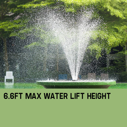 Protege 50W Solar Powered Fountain Submersible Water Pump Pond Kit Power Garden Panel.