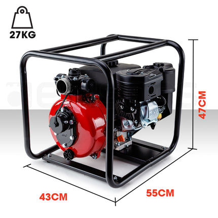 Warton 8HP 1.5 & 2 Petrol High Pressure Water Transfer Pump Irrigation Fire Fighting.