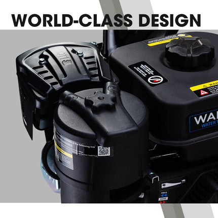 WARTON 8HP 3 Petrol Trash Water Transfer Pump Pressure Firefighting Irrigation.