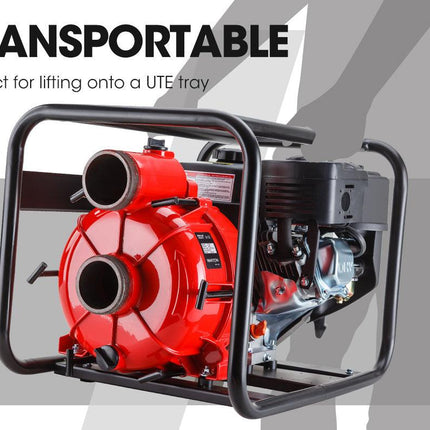 WARTON 8HP 3 Petrol Trash Water Transfer Pump Pressure Firefighting Irrigation.