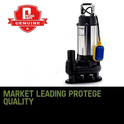 PROTEGE 2250W Submersible Dirty Water Pump Sewage Bore Septic Tank Well Sewerage.