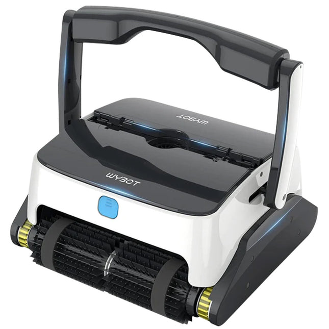 WYBOT Grampus 800 Robotic Pool Cleaner, Automatic Vacuum with Quick Clean, Wall Climbing Capability, Powerful Triple Motors, Large Filter Baskets, Ideal for Large In-Ground Pools.