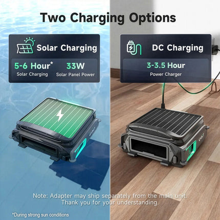 WYBOT F1 Solar Robotic Pool Skimmer, Large 7L Basket, APP Control and Customisable Route, Automatic Cleaner of Leaves and Fine Debris.